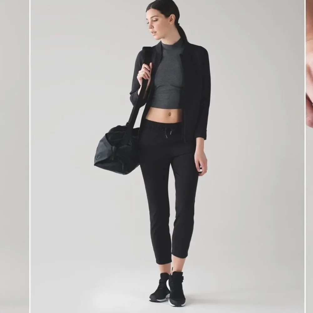 Lululemon On The Fly Pant 7/8 Ankle Black Size 4
